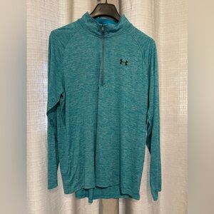 Under Armour Men's 3/4 Light Blue Long Sleeve Pullover